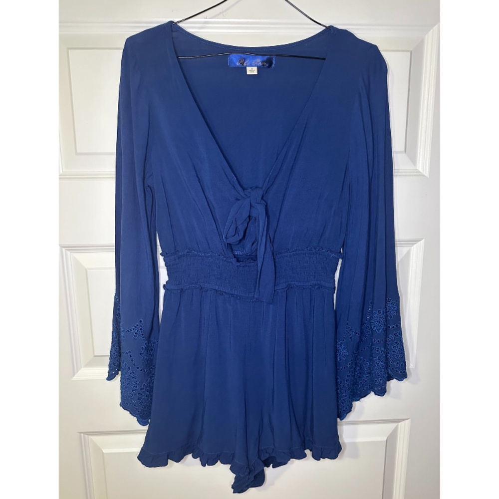 Francesca Blue Romper